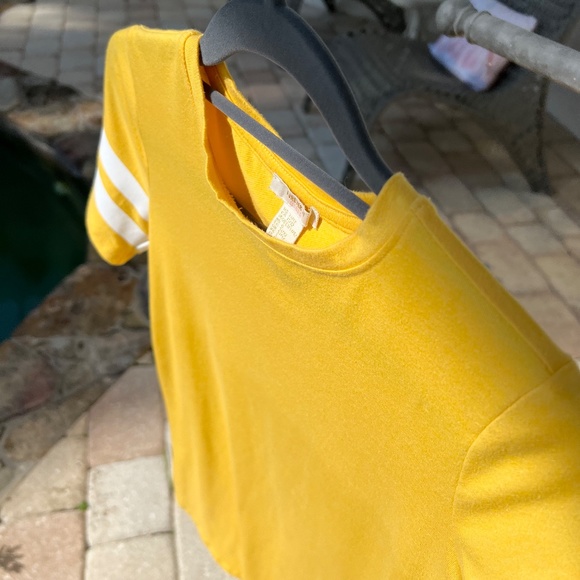 Yellow Short-Sleeve T-Shirt Dress - Picture 9 of 16